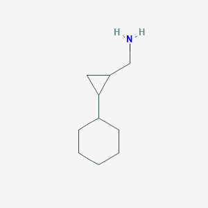 (2-Cyclohexylcyclopropyl)methanamine