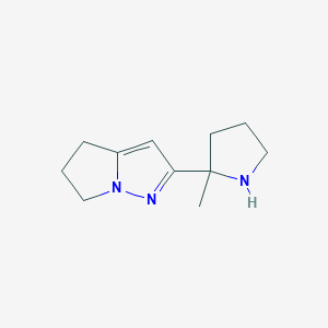 2-(2-Methylpyrrolidin-2-yl)-5,6-dihydro-4H-pyrrolo[1,2-b]pyrazole