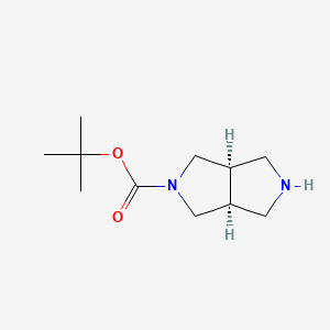 molecular formula C11H20N2O2 B1332695 顺式-2-Boc-六氢吡咯并[3,4-c]吡咯 CAS No. 250275-15-1