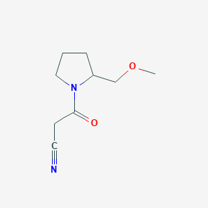 3-(2-(Methoxymethyl)pyrrolidin-1-yl)-3-oxopropanenitrile