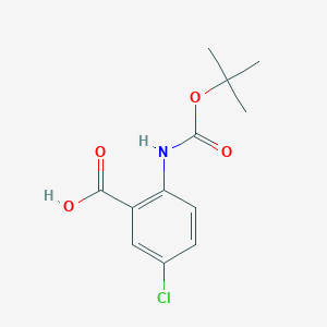 B1332697 2-((tert-Butoxycarbonyl)amino)-5-chlorobenzoic acid CAS No. 253677-29-1