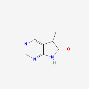 molecular formula C7H7N3O B13326976 5-methyl-5H,6H,7H-pyrrolo[2,3-d]pyrimidin-6-one 