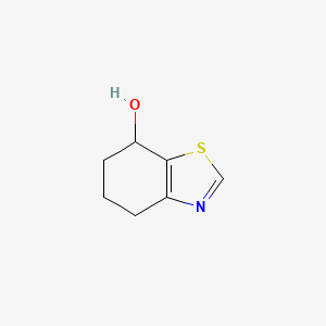 molecular formula C7H9NOS B13326978 4,5,6,7-Tetrahydrobenzo[d]thiazol-7-ol 