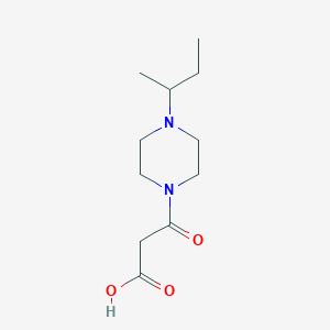 molecular formula C11H20N2O3 B13326989 3-(4-(sec-Butyl)piperazin-1-yl)-3-oxopropanoic acid 