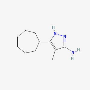 3-cycloheptyl-4-methyl-1H-pyrazol-5-amine