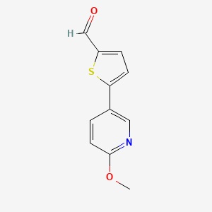 5-(6-Methoxypyridin-3-yl)thiophene-2-carbaldehyde