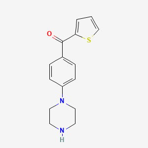 molecular formula C15H16N2OS B1332704 (4-哌嗪-1-基苯基)(2-噻吩基)甲苯酮 CAS No. 725720-16-1