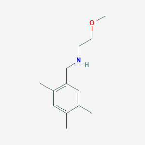 molecular formula C13H21NO B13327046 (2-Methoxyethyl)[(2,4,5-trimethylphenyl)methyl]amine 