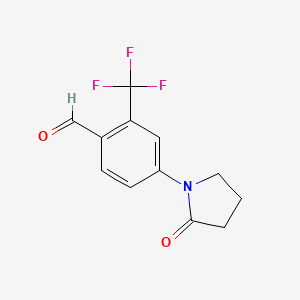 4-(2-Oxopyrrolidin-1-YL)-2-(trifluoromethyl)benzaldehyde