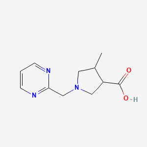 trans-4-Methyl-1-[(pyrimidin-2-yl)methyl]pyrrolidine-3-carboxylic acid