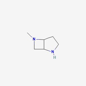 molecular formula C6H12N2 B13327106 6-Methyl-2,6-diazabicyclo[3.2.0]heptane 