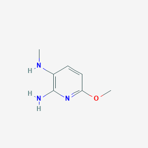 molecular formula C7H11N3O B13327145 6-Methoxy-N3-methylpyridine-2,3-diamine 