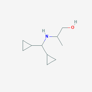 2-[(Dicyclopropylmethyl)amino]propan-1-ol