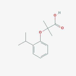 molecular formula C13H18O3 B1332717 2-(2-异丙基苯氧基)-2-甲基丙酸 CAS No. 669726-38-9