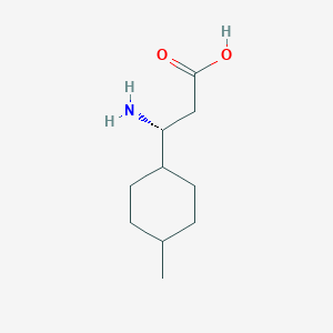 molecular formula C10H19NO2 B13327204 (3R)-3-Amino-3-(4-methylcyclohexyl)propanoic acid 