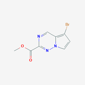 Methyl 5-bromopyrrolo[2,1-f][1,2,4]triazine-2-carboxylate