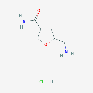 5-(Aminomethyl)oxolane-3-carboxamide hydrochloride