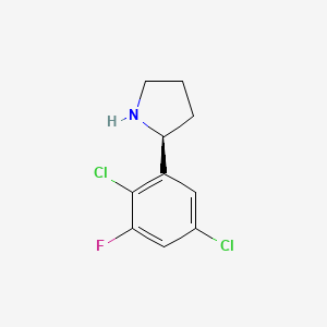 (S)-2-(2,5-Dichloro-3-fluorophenyl)pyrrolidine