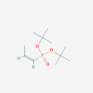 molecular formula C11H23O3P B13327313 (Z)-Di-tert-butyl prop-1-en-1-ylphosphonate 