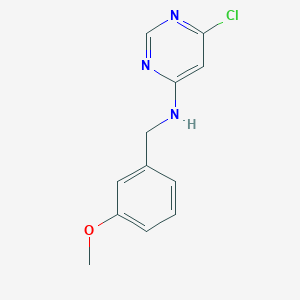 molecular formula C12H12ClN3O B13327323 6-chloro-N-(3-methoxybenzyl)pyrimidin-4-amine 