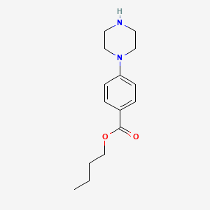 molecular formula C15H22N2O2 B1332734 4-哌嗪-1-基苯甲酸丁酯 CAS No. 86620-18-0