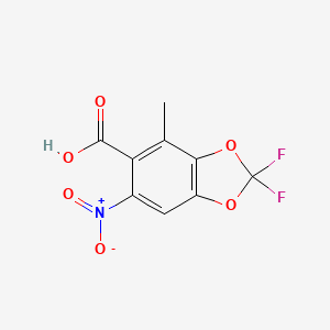 2,2-Difluoro-4-methyl-6-nitro-1,3-benzodioxole-5-carboxylic acid