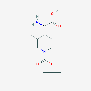 tert-Butyl 4-((S)-1-amino-2-methoxy-2-oxoethyl)-3-methylpiperidine-1-carboxylate