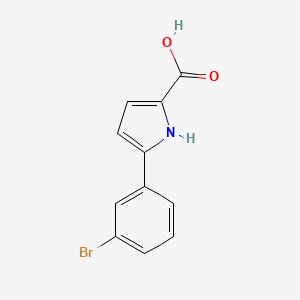 5-(3-Bromophenyl)-1H-pyrrole-2-carboxylic acid