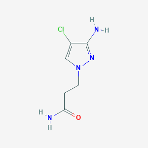 3-(3-amino-4-chloro-1H-pyrazol-1-yl)propanamide