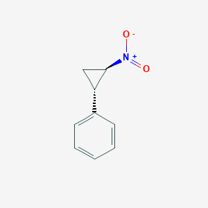 molecular formula C9H9NO2 B13327462 Rel-((1S,2R)-2-nitrocyclopropyl)benzene 