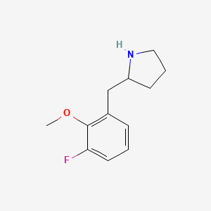 2-[(3-Fluoro-2-methoxyphenyl)methyl]pyrrolidine