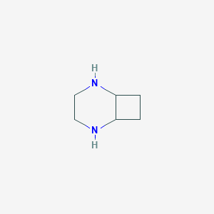 molecular formula C6H12N2 B13327496 2,5-Diazabicyclo[4.2.0]octane 