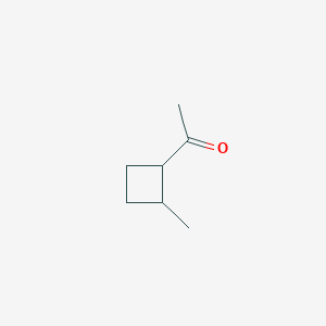 molecular formula C7H12O B13327500 1-(2-Methylcyclobutyl)ethan-1-one 