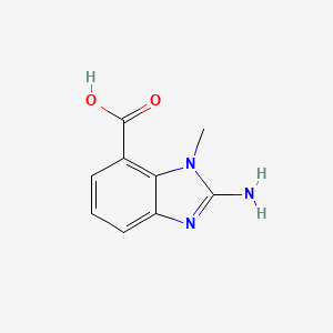 1H-Benzimidazole-7-carboxylic acid, 2-amino-1-methyl-