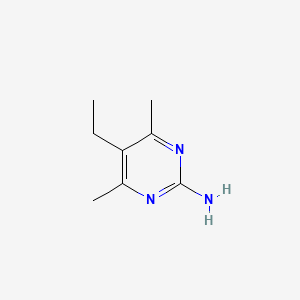 molecular formula C8H13N3 B13327564 5-Ethyl-4,6-dimethylpyrimidin-2-amine 