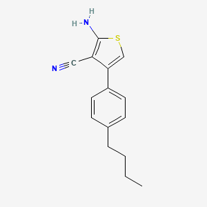 molecular formula C15H16N2S B1332758 2-氨基-4-(4-丁基苯基)噻吩-3-碳腈 CAS No. 519016-85-4