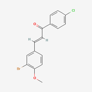 3-(3-Bromo-4-methoxyphenyl)-1-(4-chlorophenyl)prop-2-en-1-one