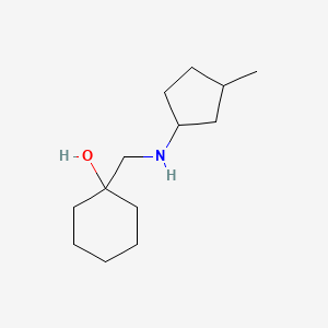 1-{[(3-Methylcyclopentyl)amino]methyl}cyclohexan-1-ol