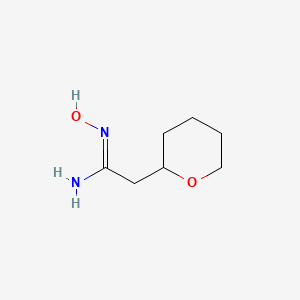 N'-hydroxy-2-(oxan-2-yl)ethanimidamide