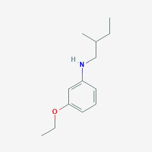 molecular formula C13H21NO B13327670 3-ethoxy-N-(2-methylbutyl)aniline 