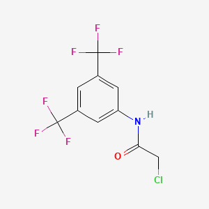 molecular formula C10H6ClF6NO B1332768 N-[3,5-双(三氟甲基)苯基]-2-氯乙酰胺 CAS No. 790-75-0