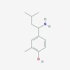 4-(1-Amino-3-methylbutyl)-2-methylphenol