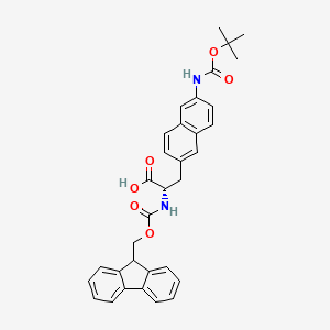 (S)-2-((((9H-Fluoren-9-yl)methoxy)carbonyl)amino)-3-(6-((tert-butoxycarbonyl)amino)naphthalen-2-yl)propanoic acid