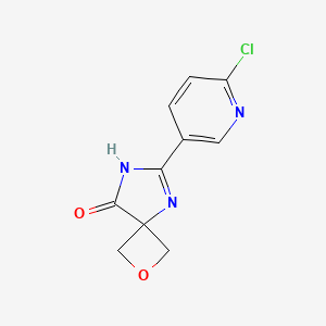 6-(6-Chloropyridin-3-yl)-2-oxa-5,7-diazaspiro[3.4]oct-5-en-8-one