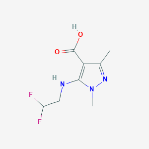 5-[(2,2-difluoroethyl)amino]-1,3-dimethyl-1H-pyrazole-4-carboxylic acid