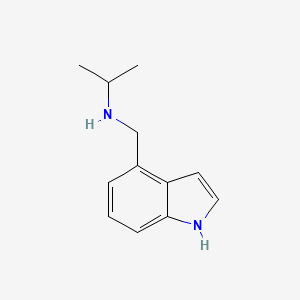 molecular formula C12H16N2 B13327810 (1H-indol-4-ylmethyl)(propan-2-yl)amine CAS No. 1079-48-7