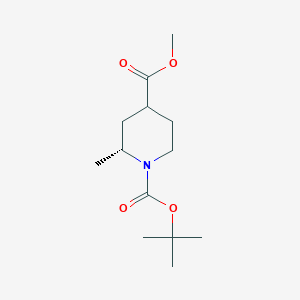 1-(tert-Butyl) 4-methyl (2R)-2-methylpiperidine-1,4-dicarboxylate