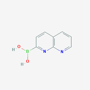 molecular formula C8H7BN2O2 B13327824 (1,8-Naphthyridin-2-yl)boronic acid 