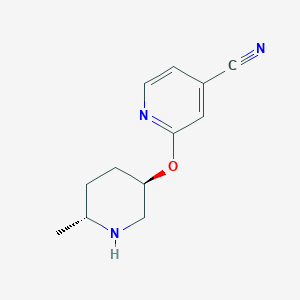 2-(((3R,6R)-6-Methylpiperidin-3-yl)oxy)isonicotinonitrile