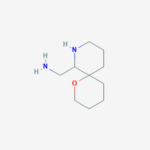 molecular formula C10H20N2O B13327852 (1-Oxa-8-azaspiro[5.5]undecan-7-yl)methanamine 